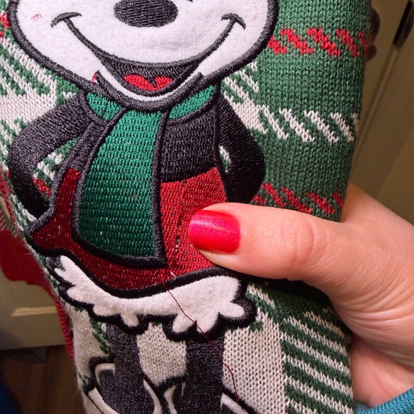 NWT Her Universe Disney Mickey and Minnie Mouse Embroidered Holiday Sweater Vest - Picture 7 of 16